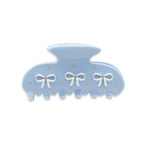 Bow Blue Small Hairclip