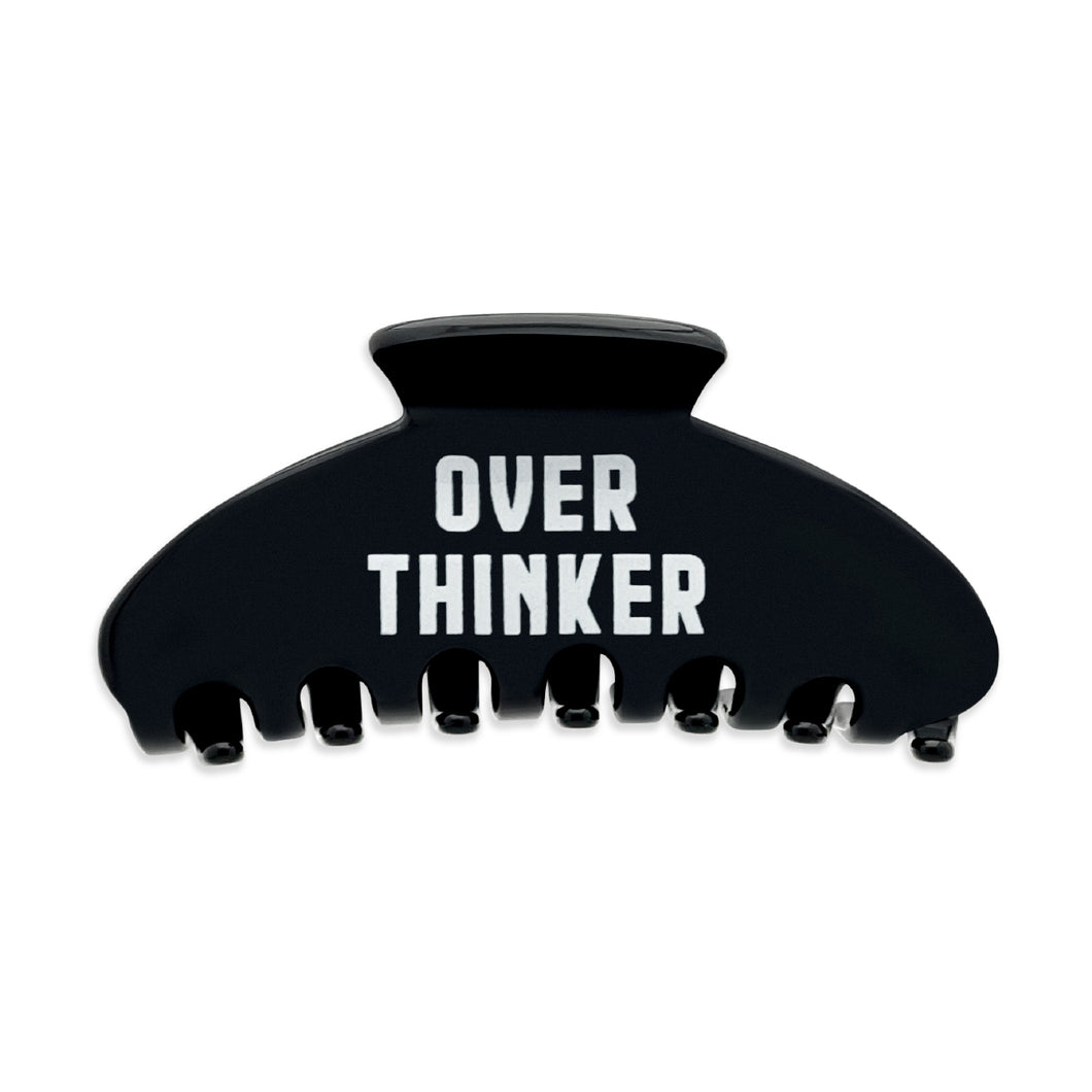 Over Thinker Black Large Hairclip