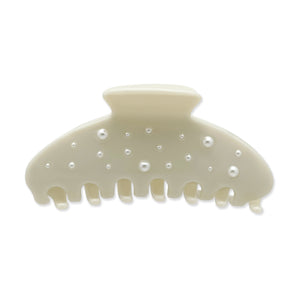 Pearl White Large Hairclip