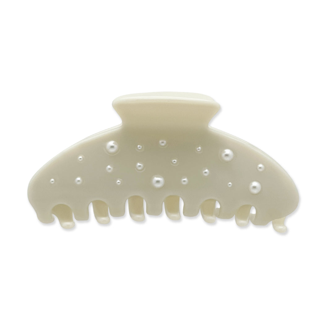 Pearl White Large Hairclip